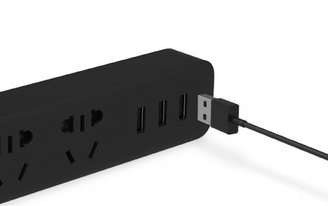 Подовжувач Xiaomi Mi Power Strip 3 розетки і 3 USB порти Black